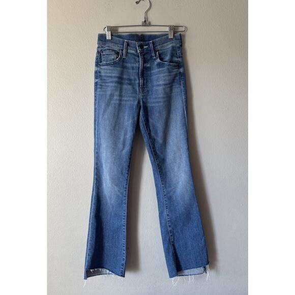 MOTHER The Insider Crop Step Fray Jeans Women’s Size 23 Sorry I'm Staring - Picture 1 of 12